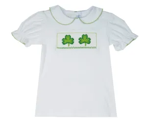 Vive La Fete Smocked Shamrock Tee Shirt