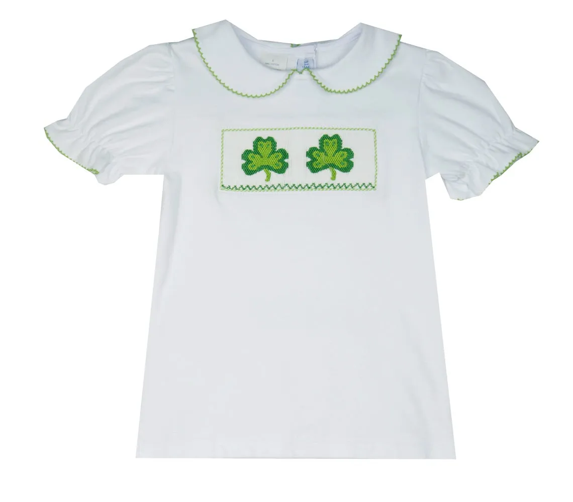 Vive La Fete Smocked Shamrock Tee Shirt