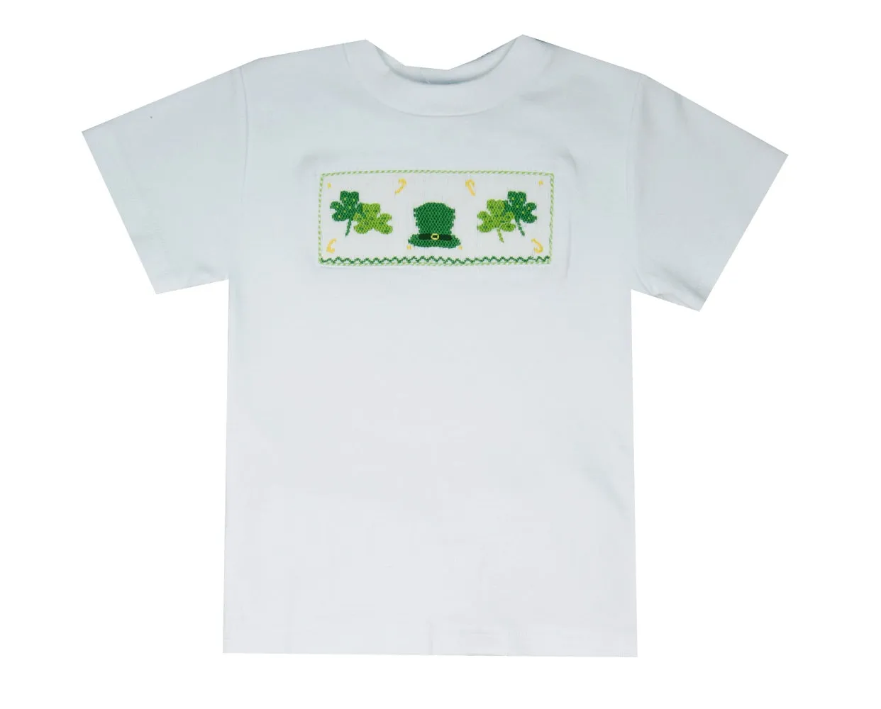 Vive La Fete Smocked Shamrock Tee Shirt
