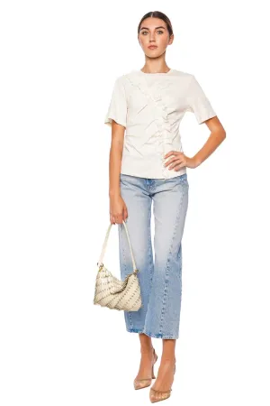 Vivi Cowrie Ruffled Cotton Top