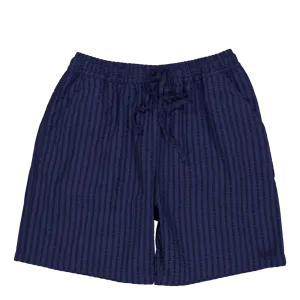 Vole Seersucker Shorts Navy