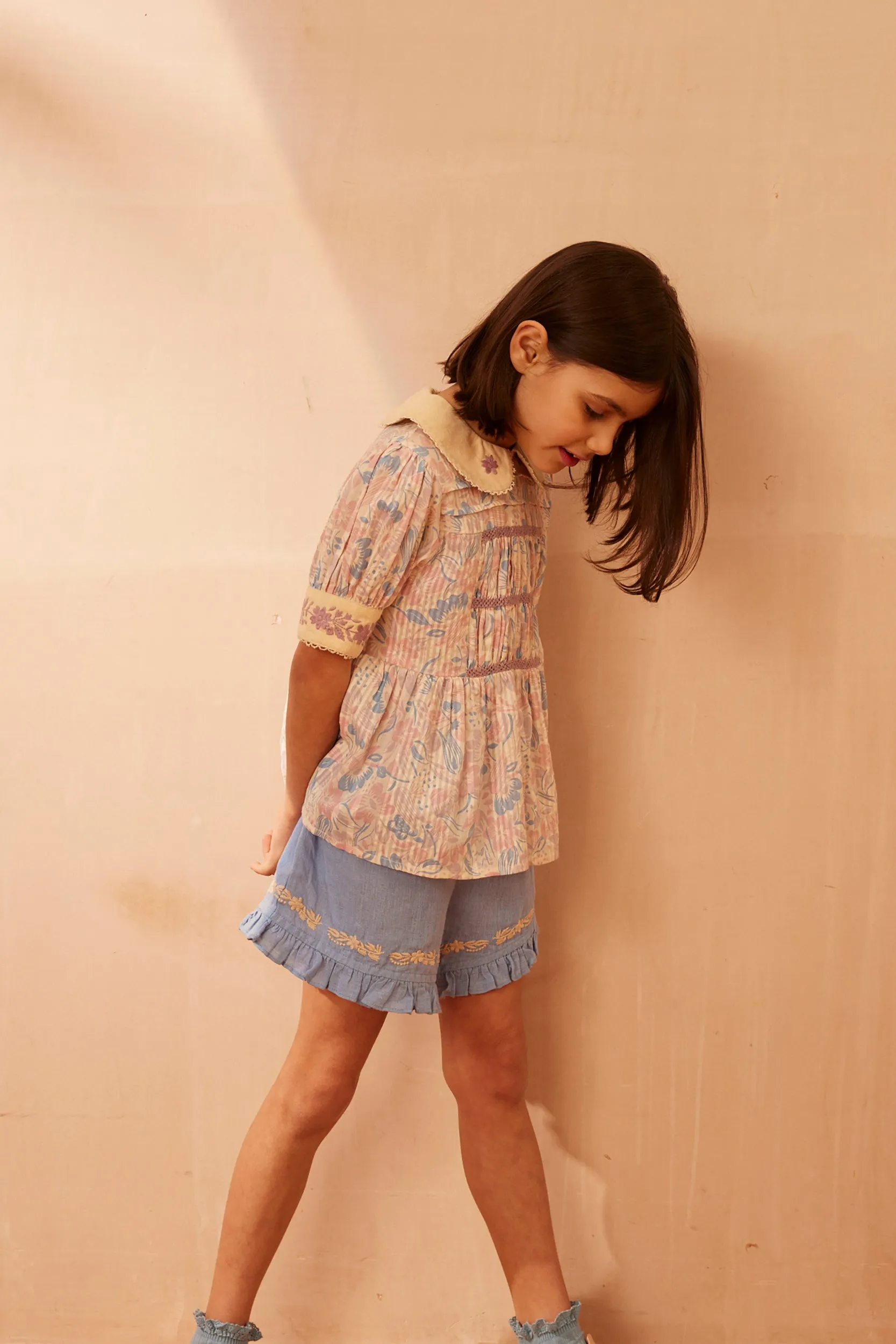 Wanda Blouse, 50’s Flora
