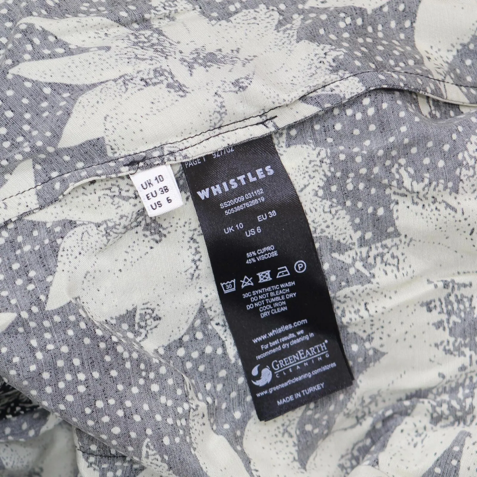 Whistles Women's Woven Starburst Floral Wrap Midi Skirt 31152 Black Multi 6