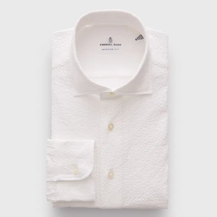 White Seersucker Shirt