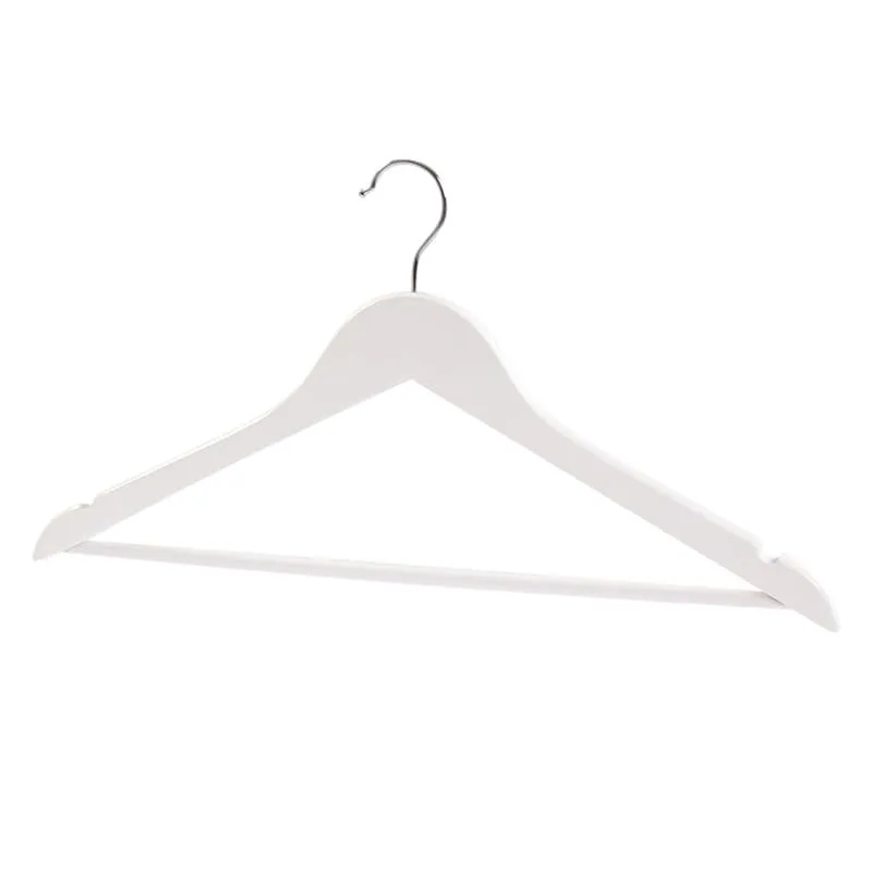 White Wooden Hangers (set of 3)