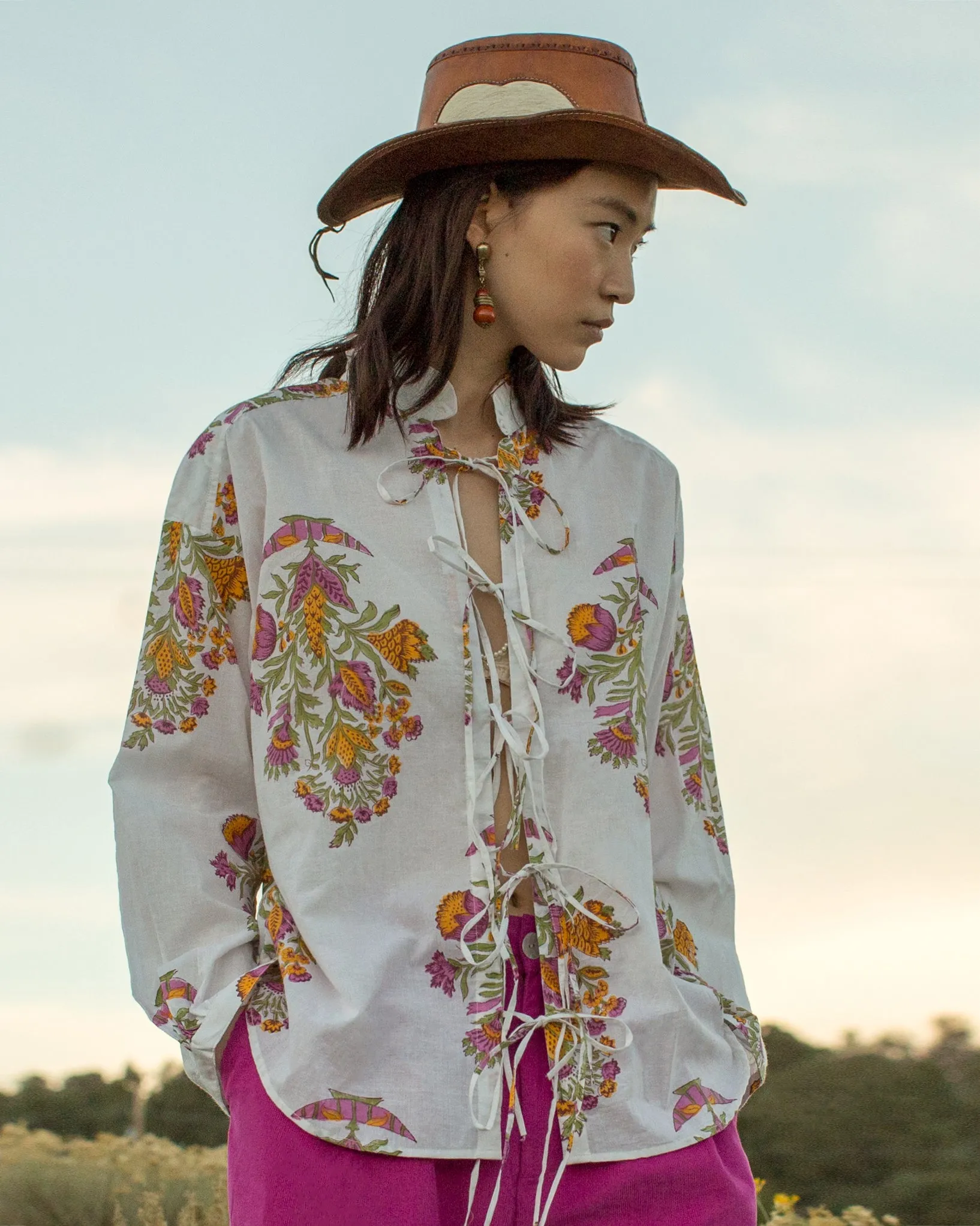 Willa Fleur Tie Shirt