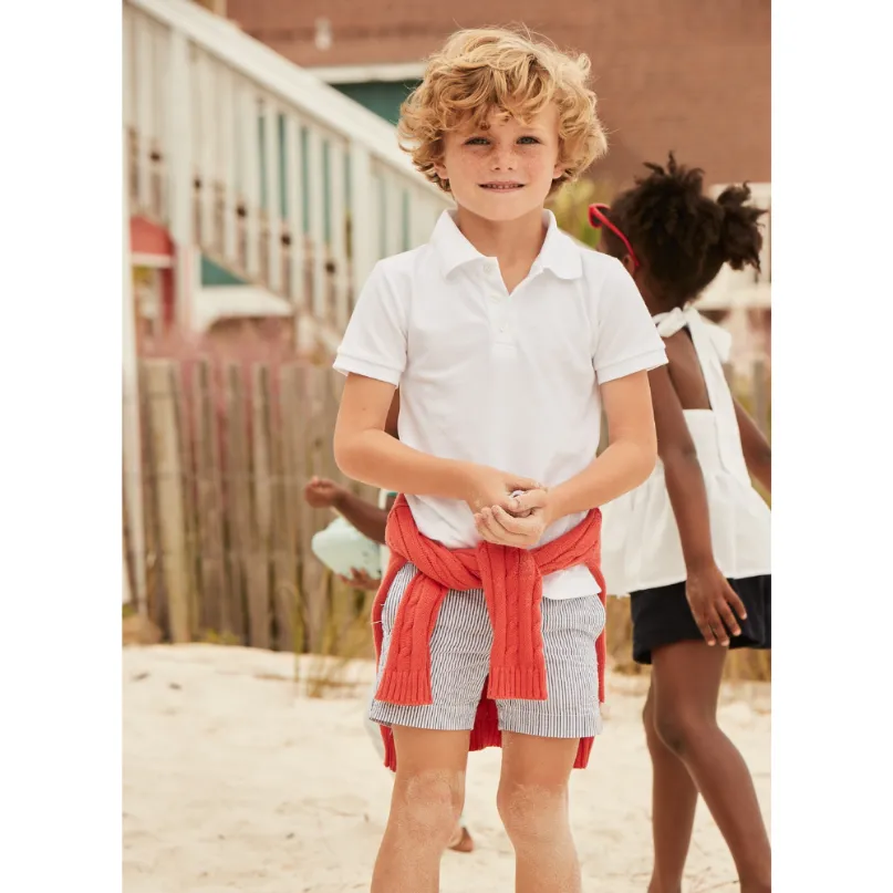 Wilson Short -- Navy Seersucker Stripe