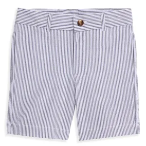 Wilson Short -- Navy Seersucker Stripe