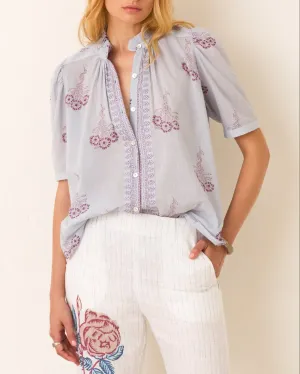 Winn Pansy Top Sky