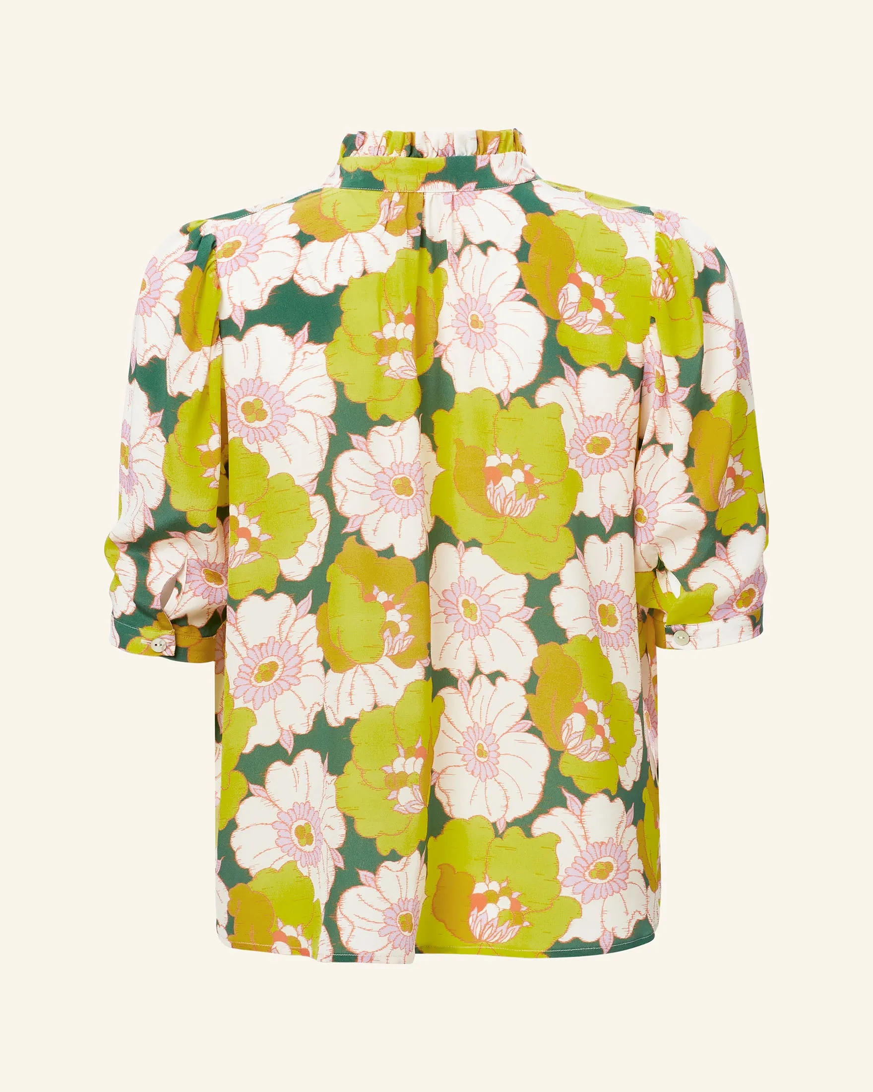 Winnie Citrus Blossom Silk Shirt