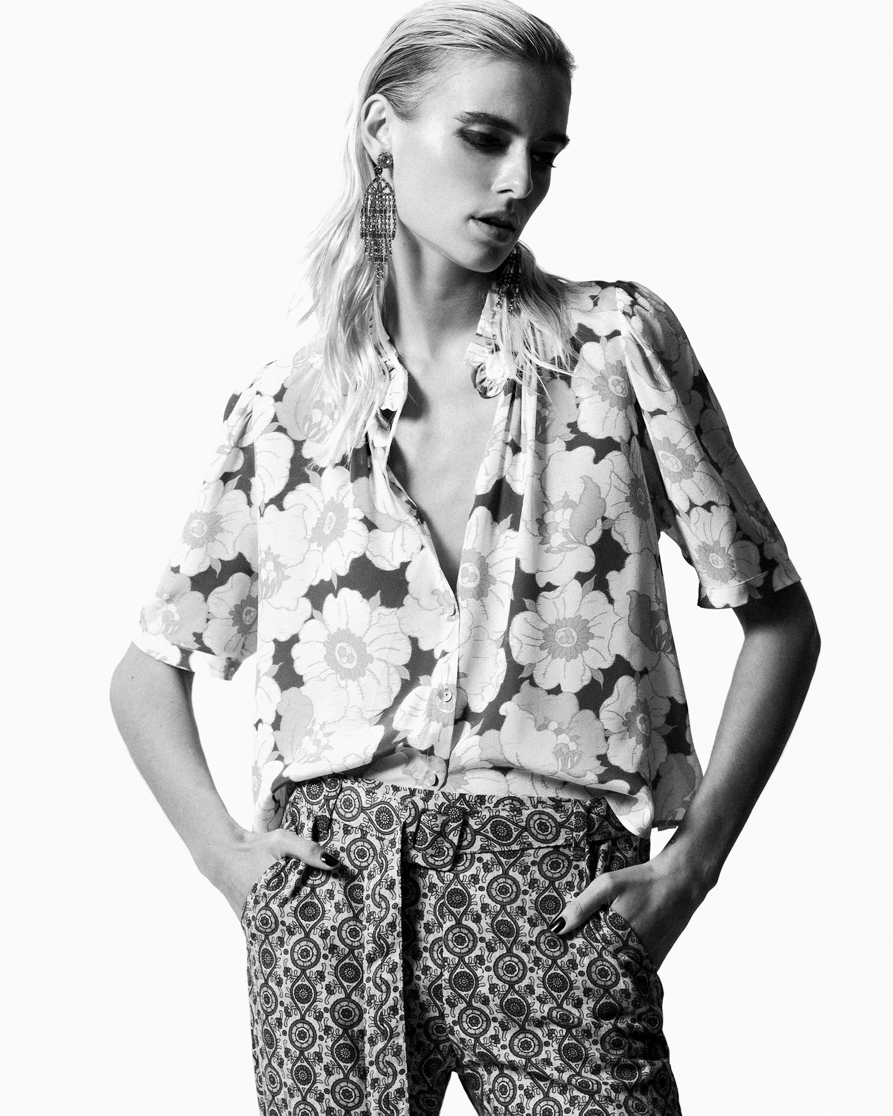 Winnie Citrus Blossom Silk Shirt