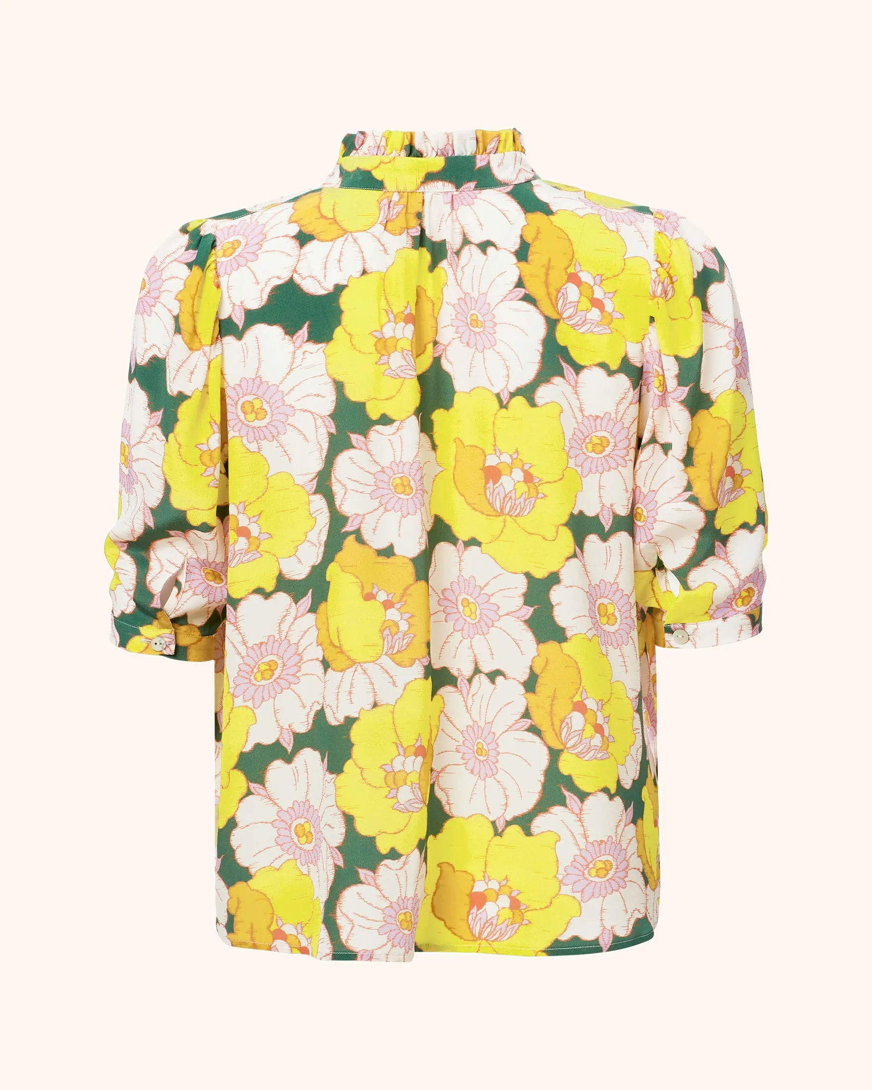 Winnie Citrus Blossom Silk Shirt
