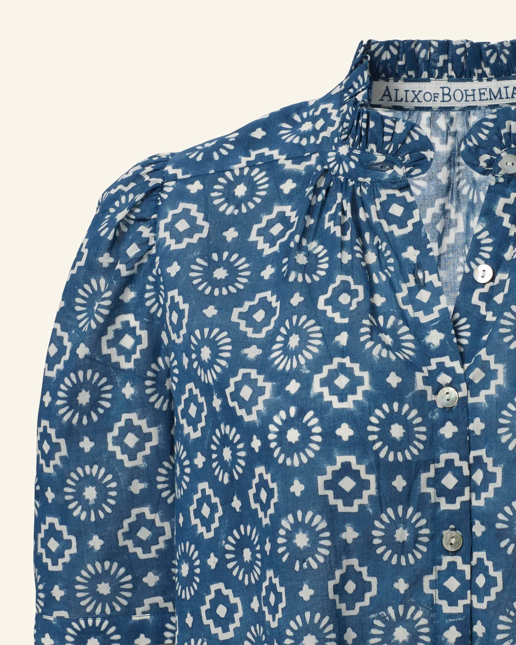 Winnie Indigo Mosaic Shirt