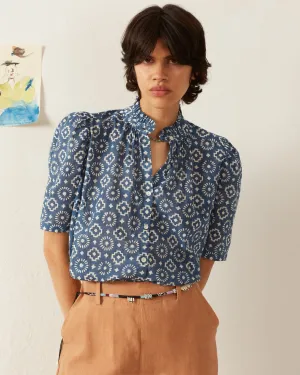 Winnie Indigo Mosaic Shirt