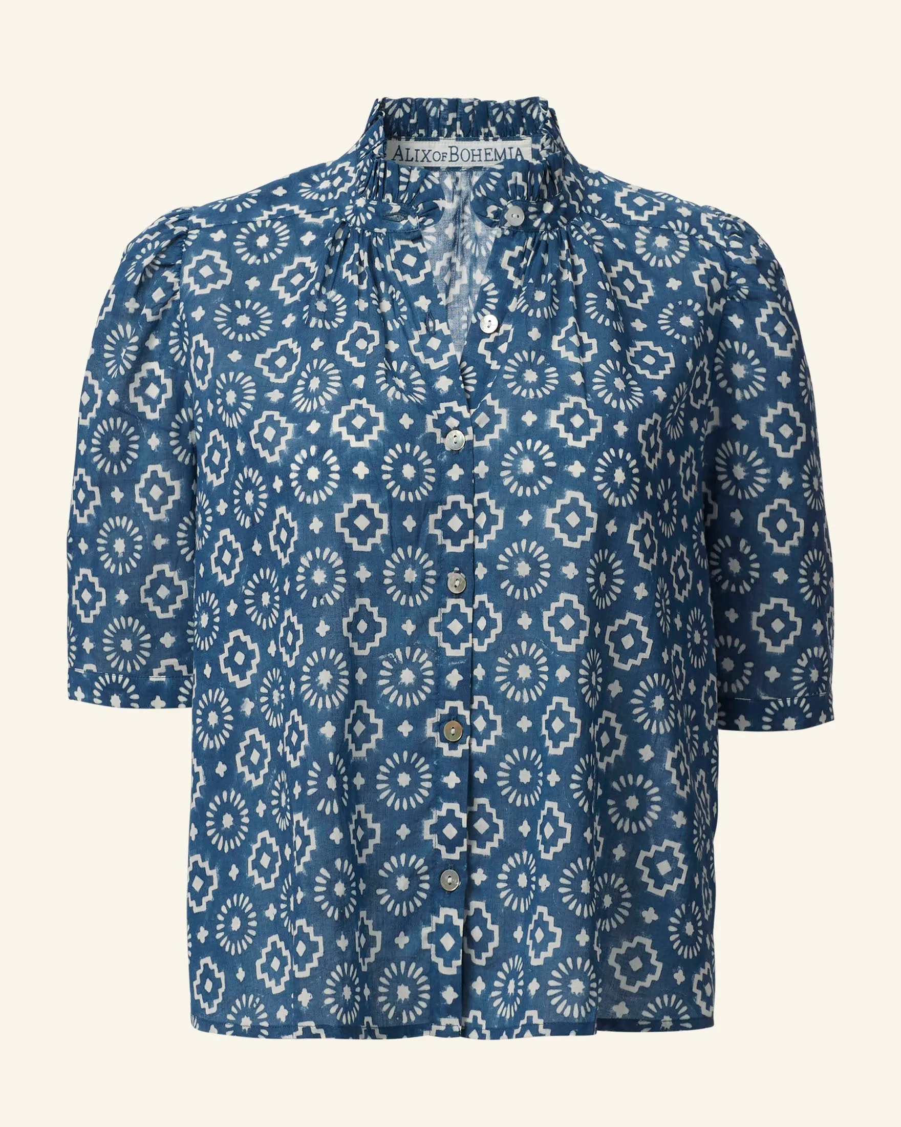 Winnie Indigo Mosaic Shirt