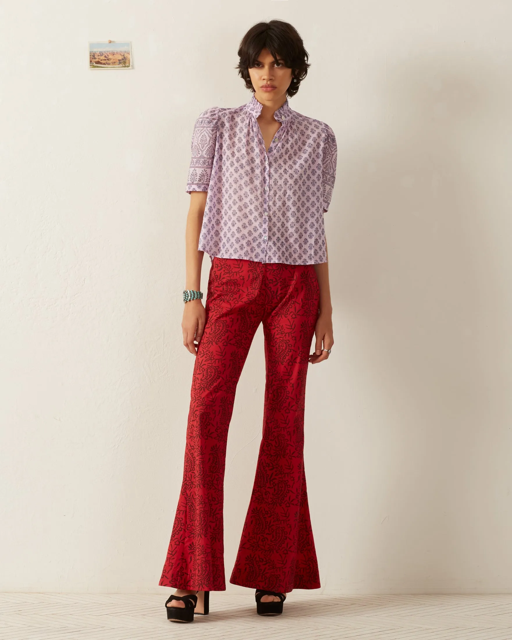 Winnie Lilac Bhutti Shirt