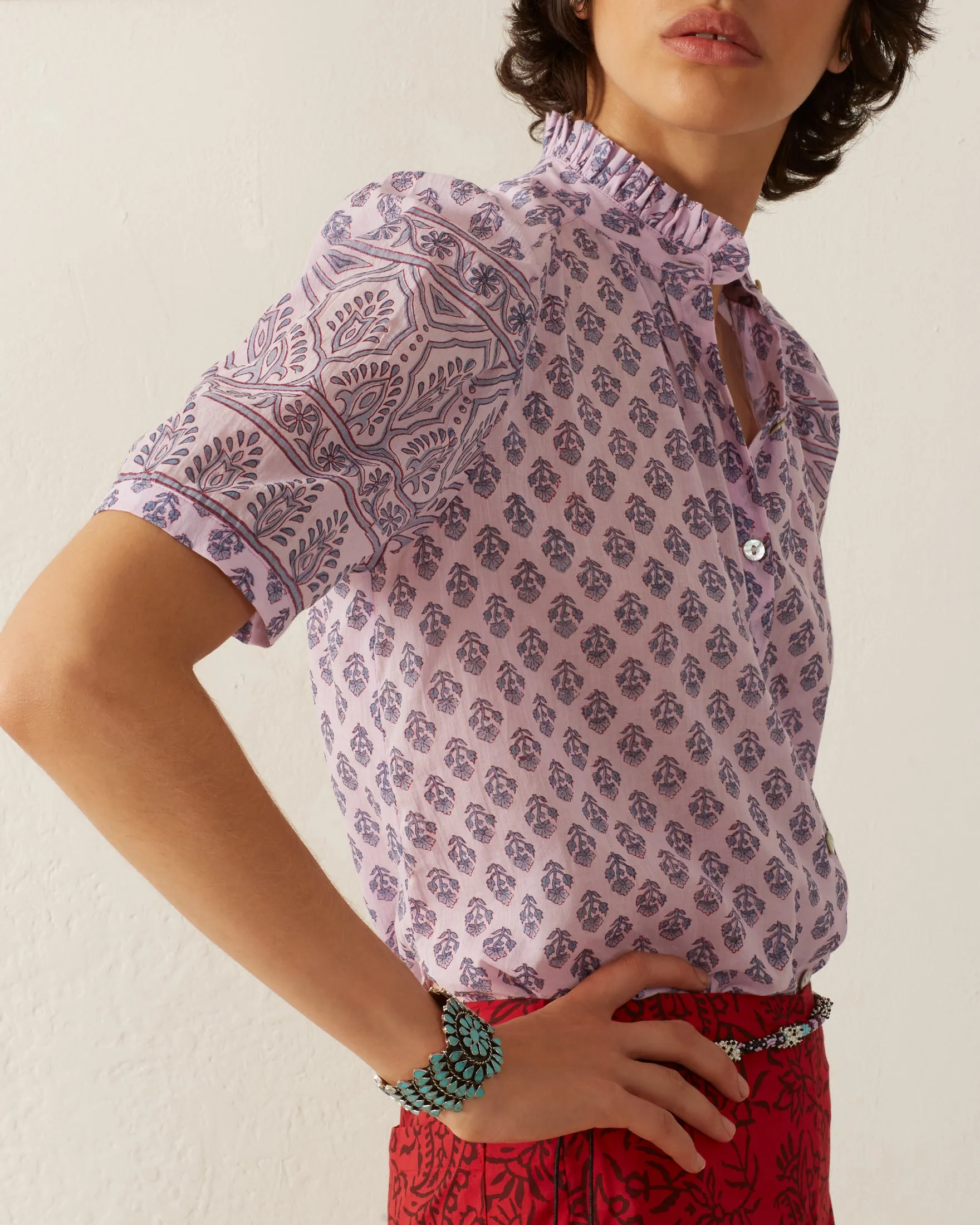 Winnie Lilac Bhutti Shirt