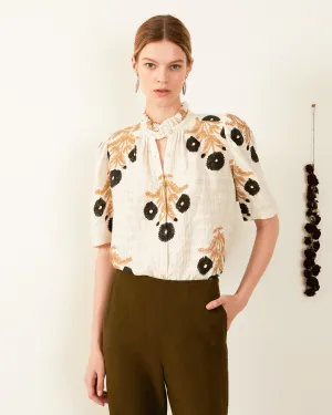 Winnie Noir Triple Bloom Shirt
