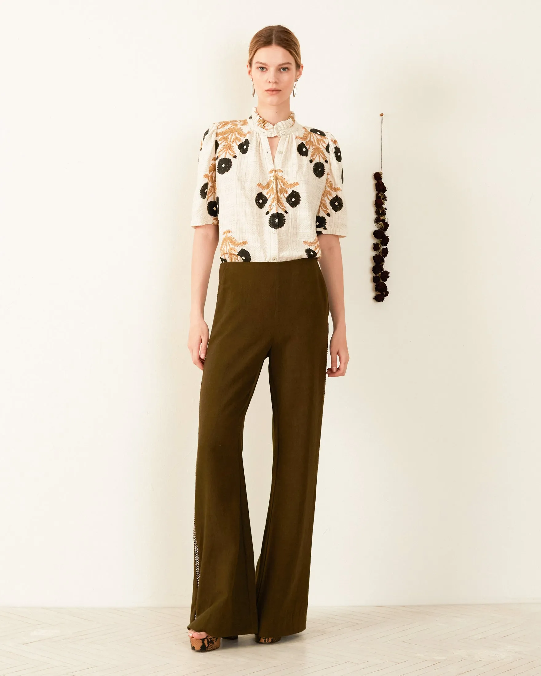 Winnie Noir Triple Bloom Shirt