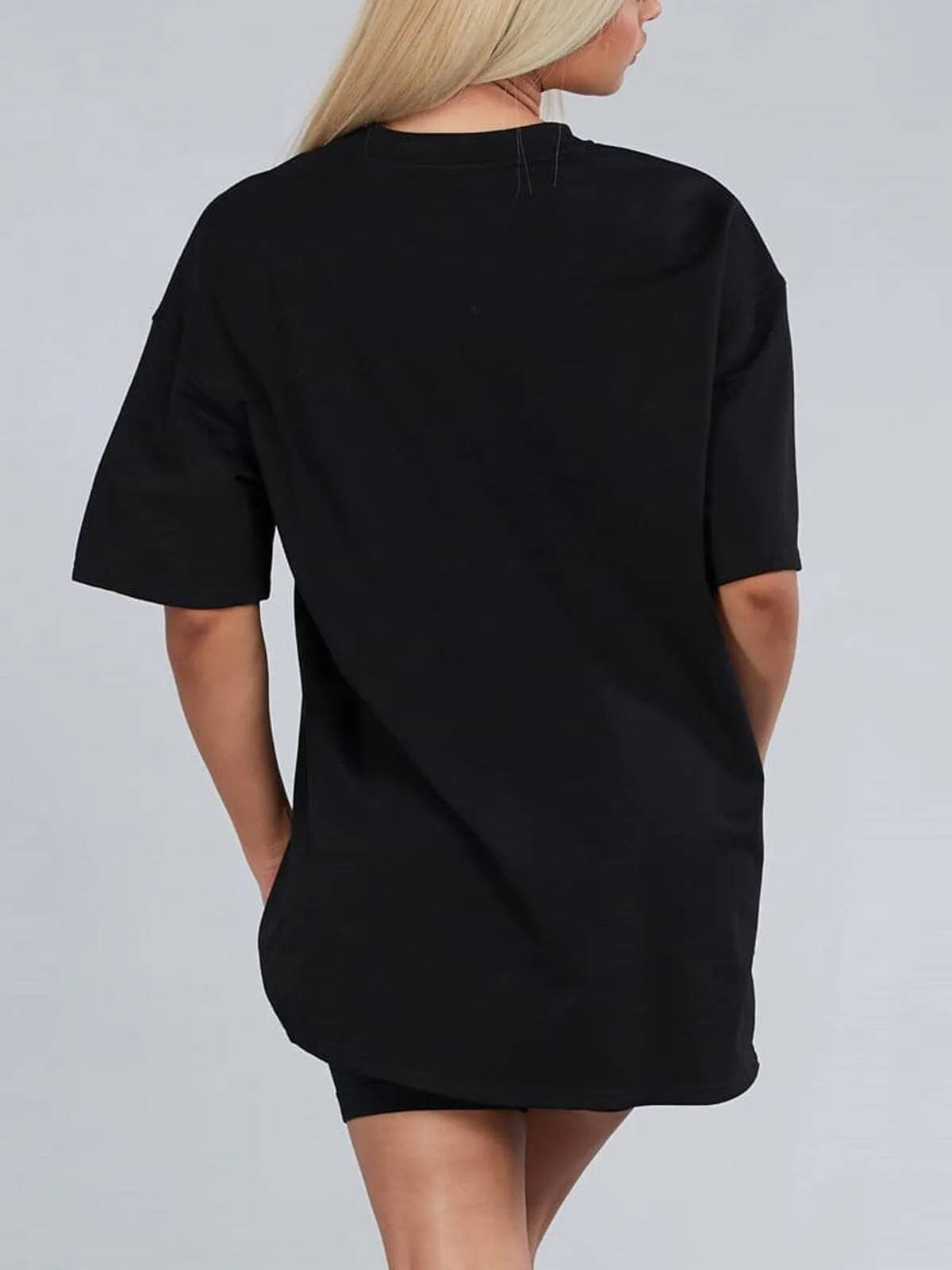 WOMEN'S DETAILED SHORT SLEEVE GRAPHIC PRINT TOP