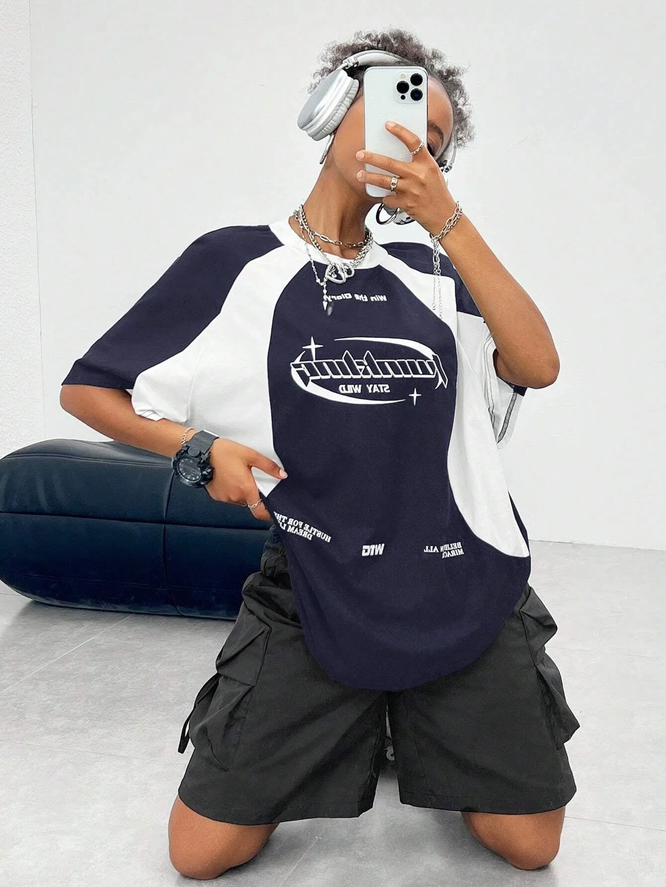 WOMENS OVERSIZED RACING TEE