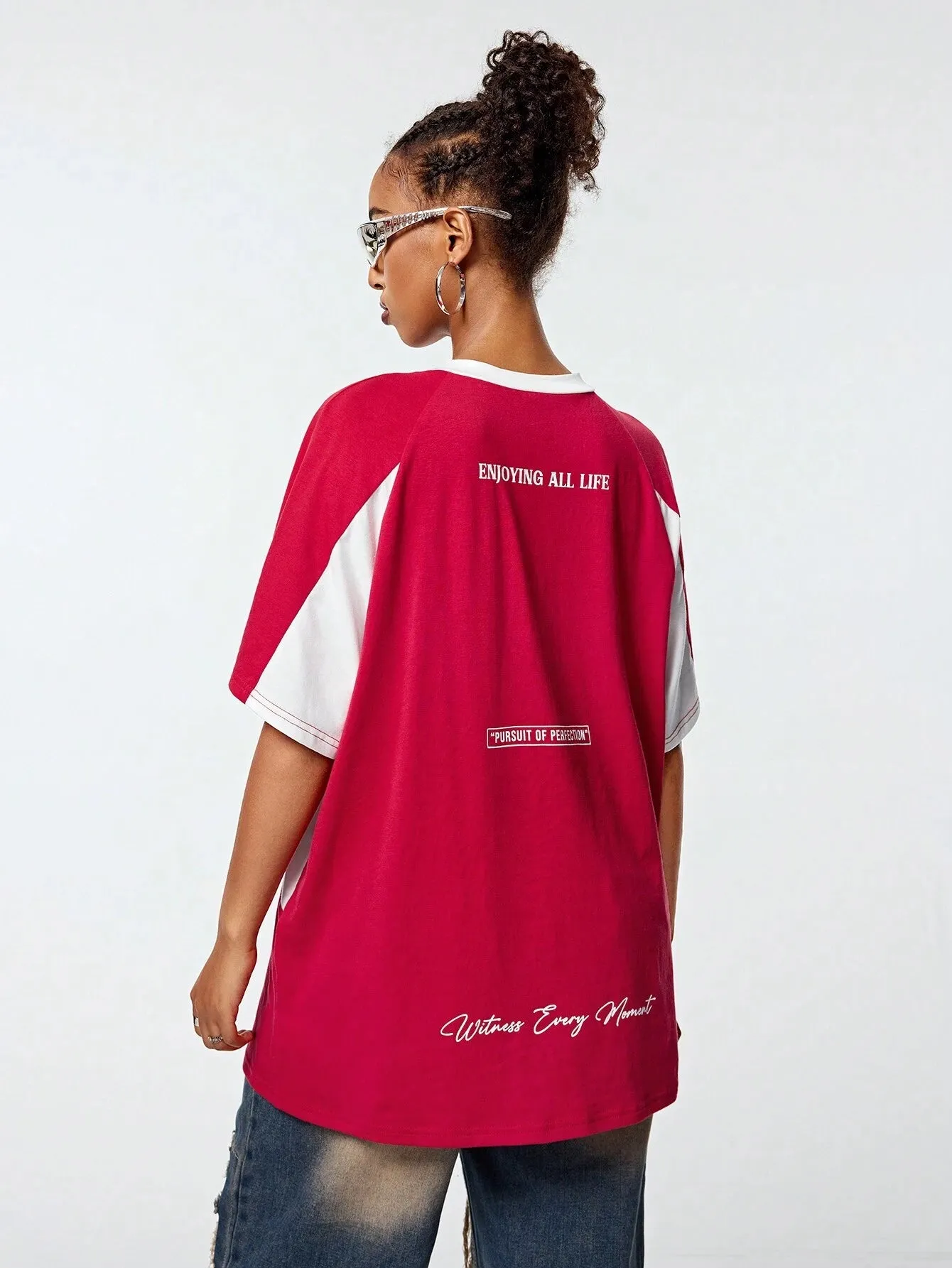 WOMENS OVERSIZED RACING TEE