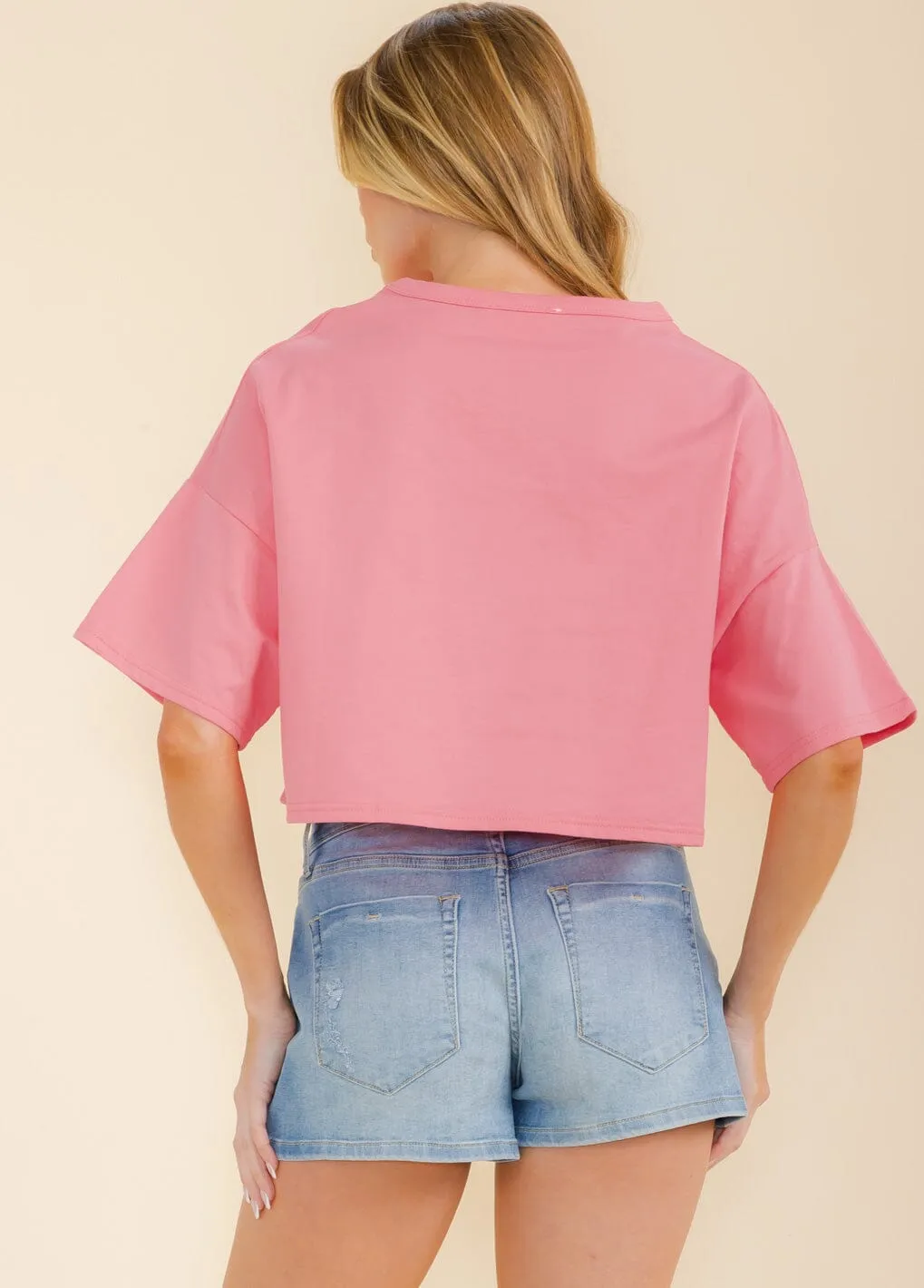 WOMEN'S SHORT SLEEVE GRAPHIC TOP