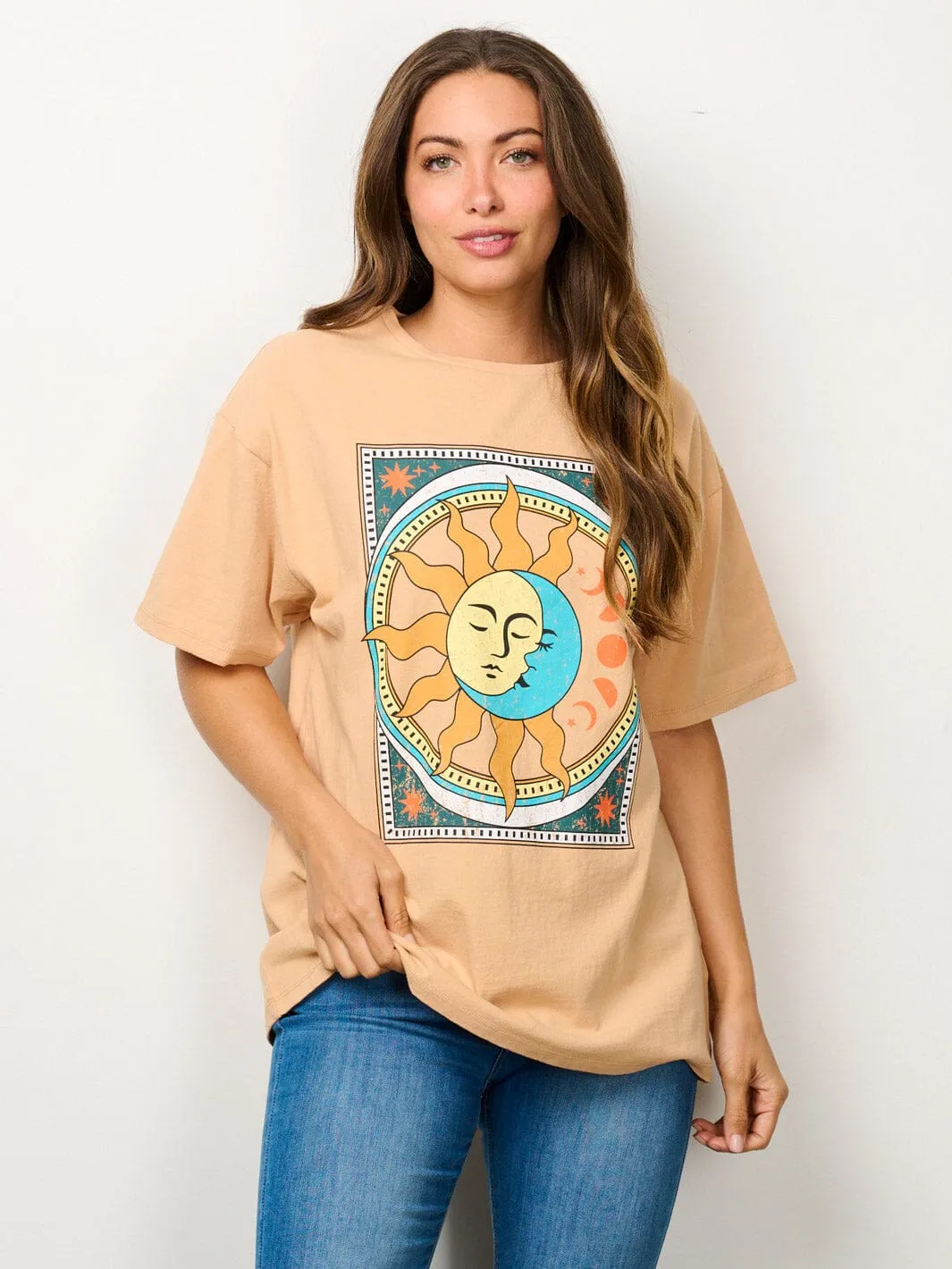 WOMEN'S SHORT SLEEVE GRAPHIC TOP