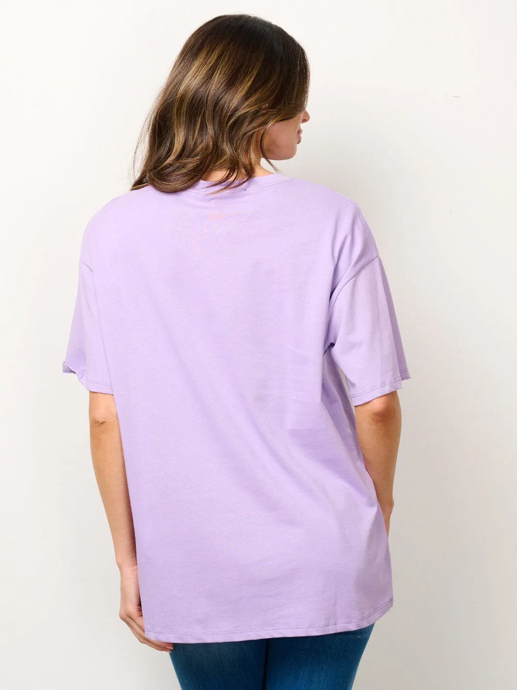 WOMEN'S SHORT SLEEVE MULTI PRINT T-SHIRT