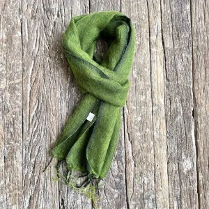 WOOL BLEND HANDLOOM SCARF 110X260CM