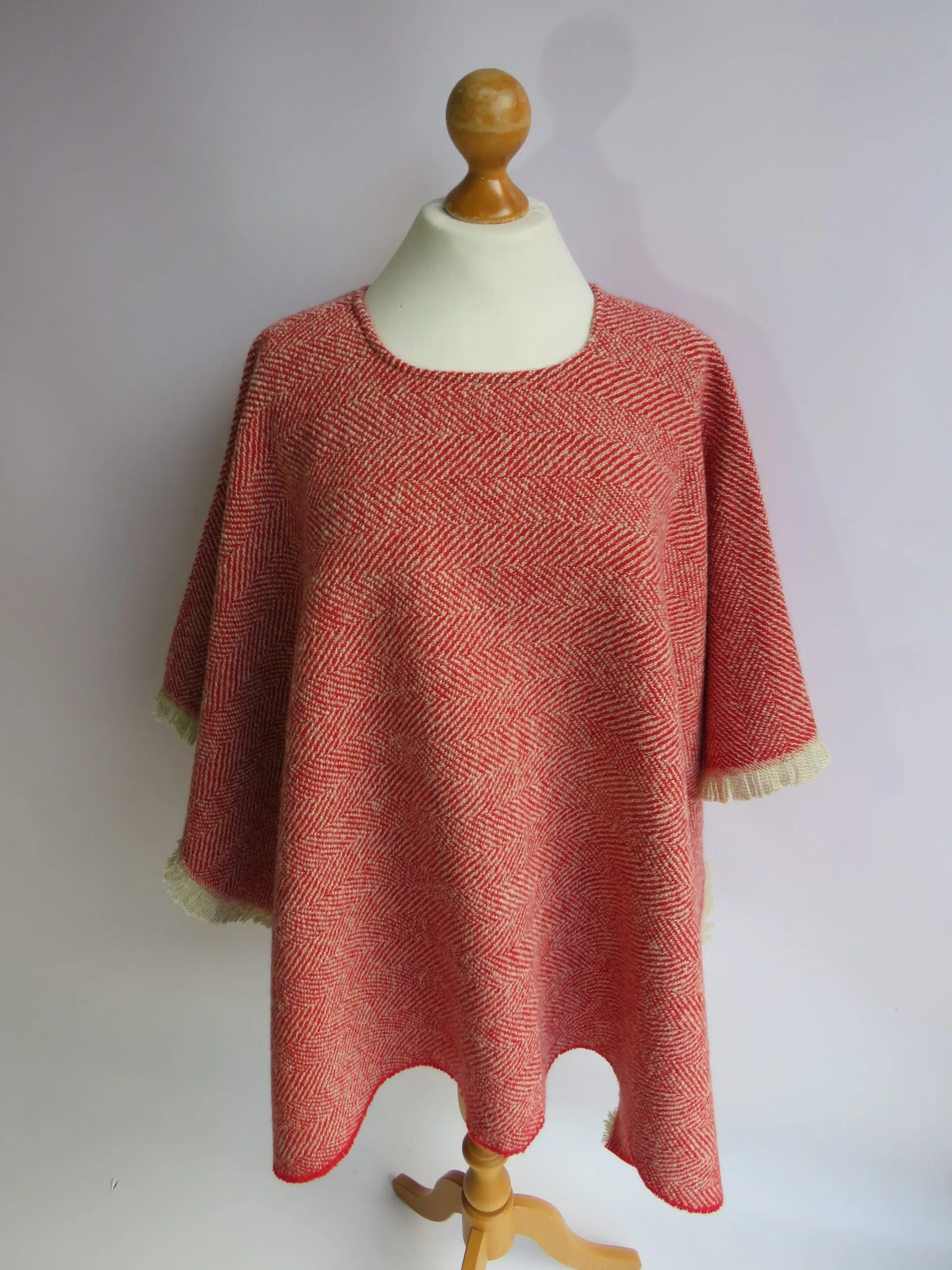 Wool Blend Poncho