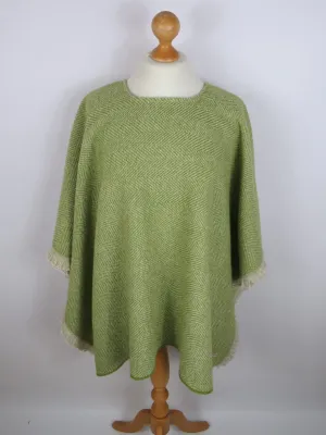 Wool Blend Poncho