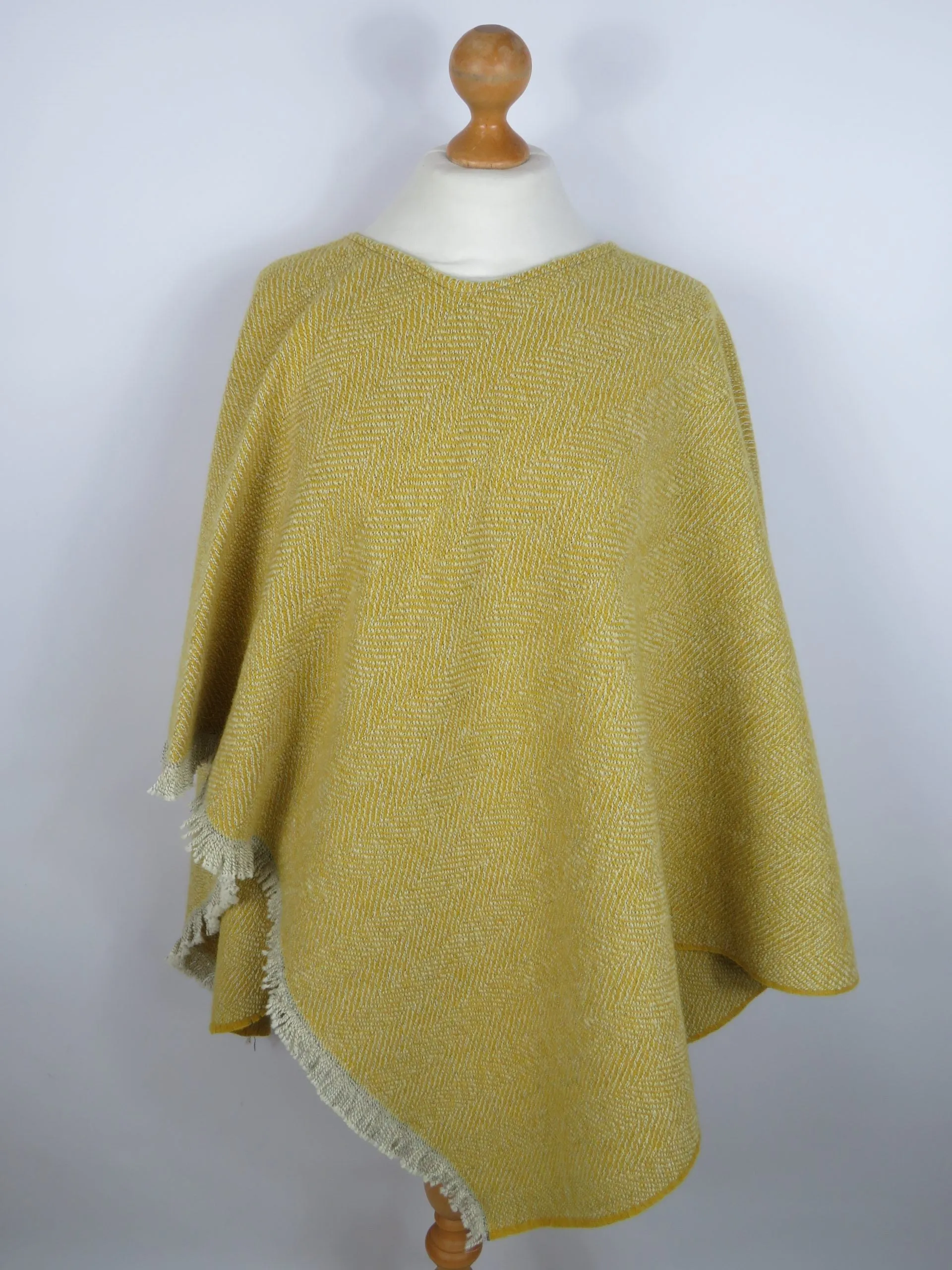 Wool Blend Poncho