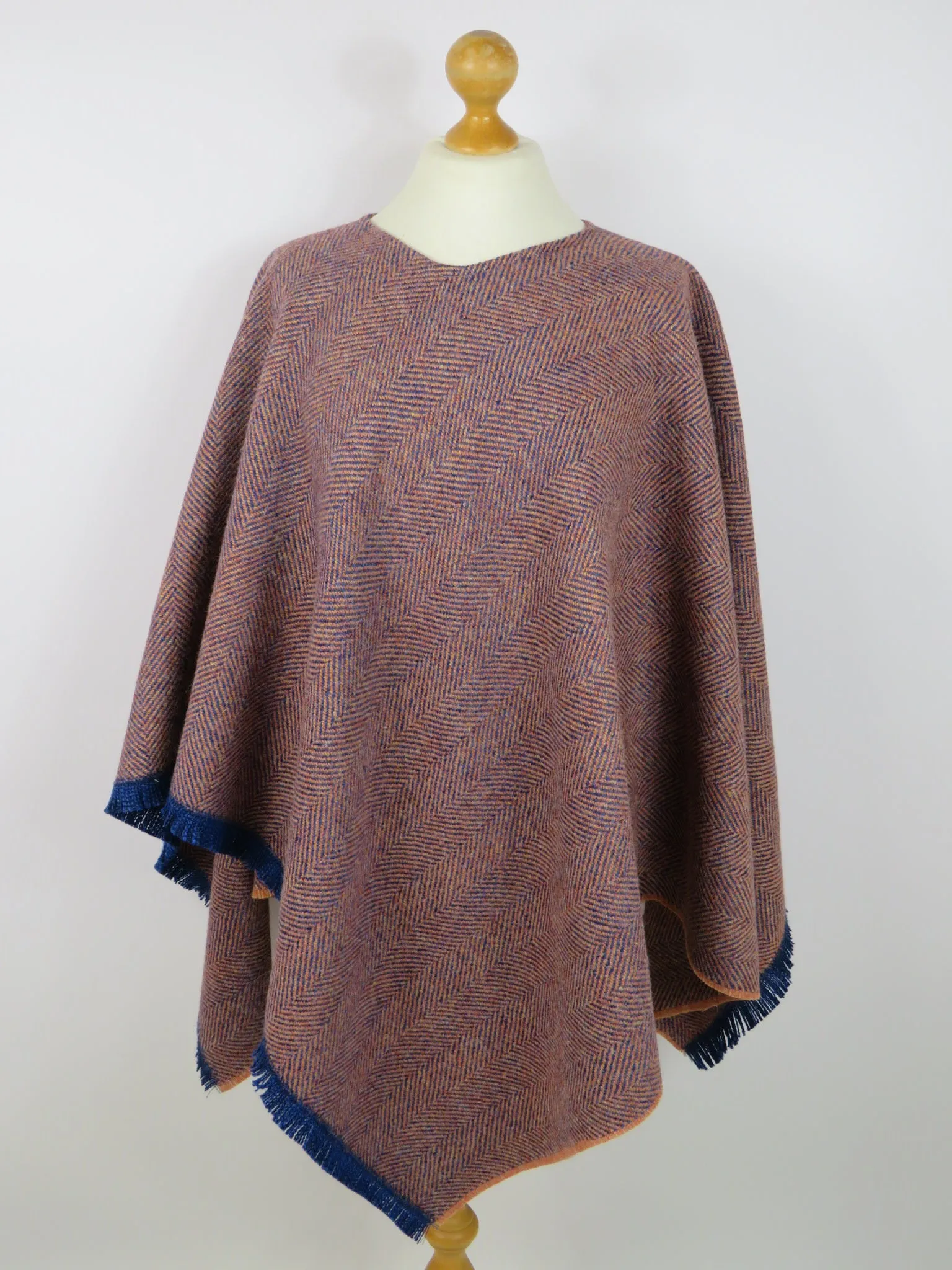 Wool Blend Poncho
