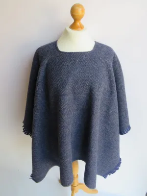 Wool Blend Poncho