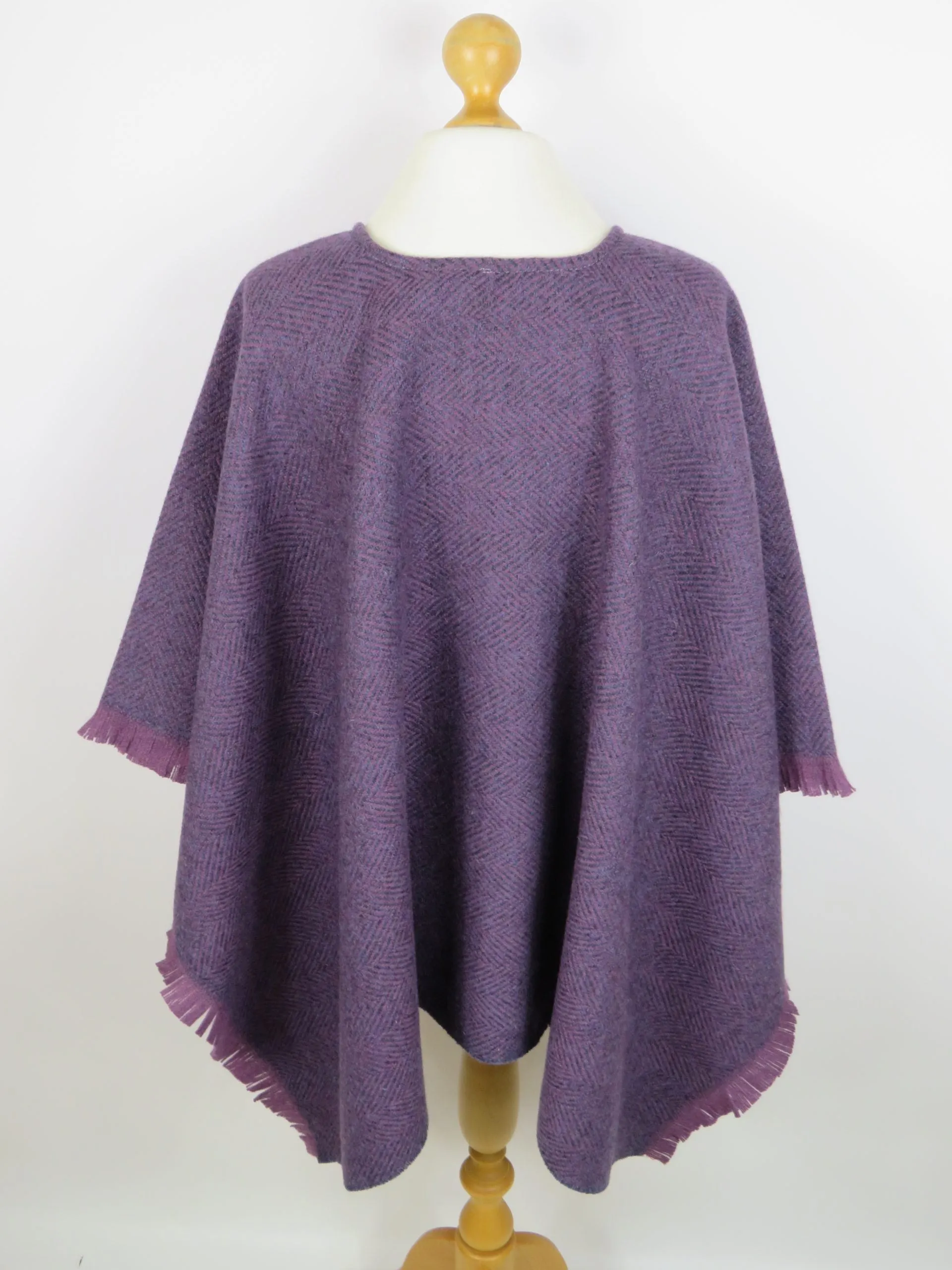 Wool Blend Poncho
