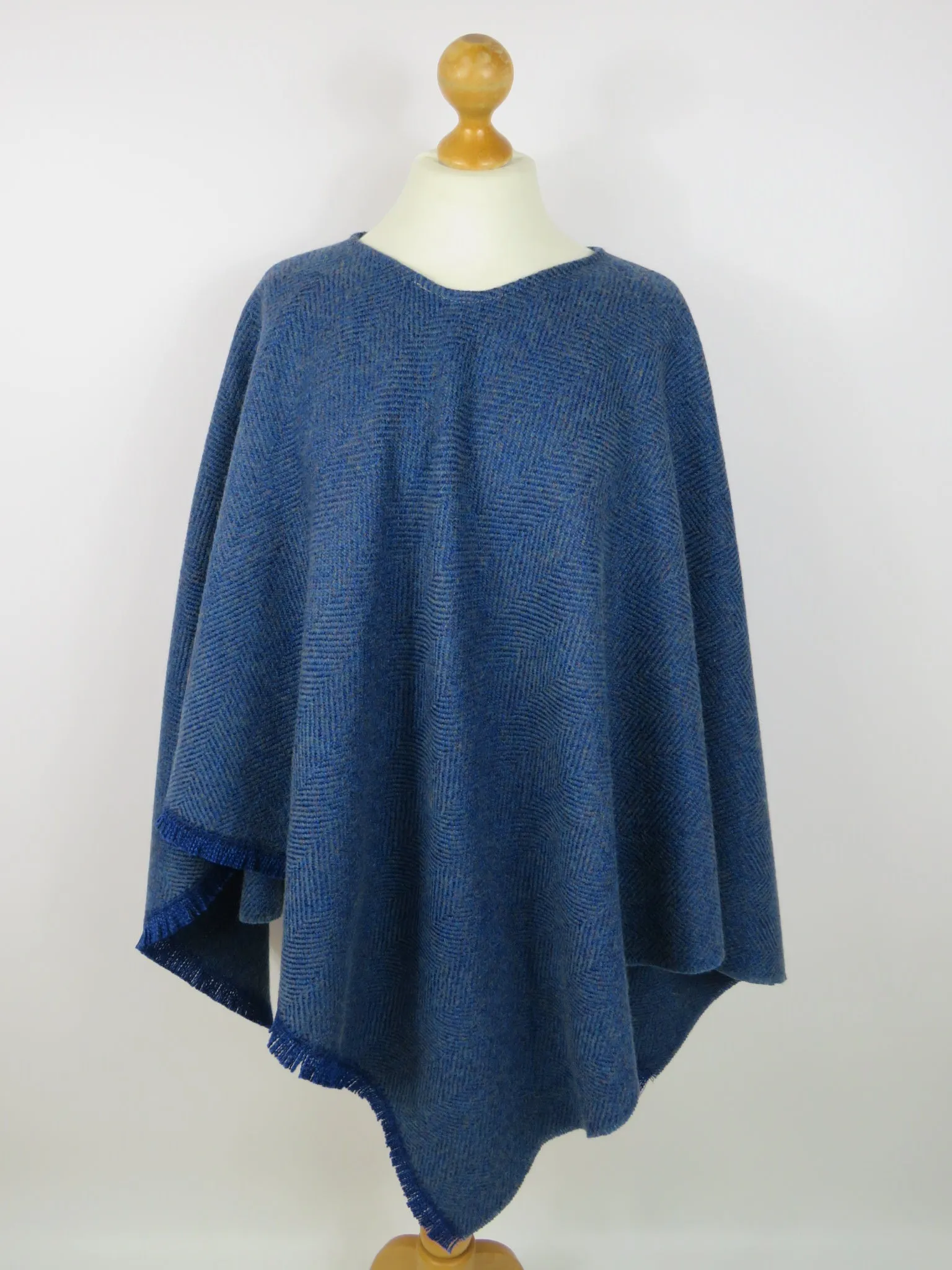 Wool Blend Poncho