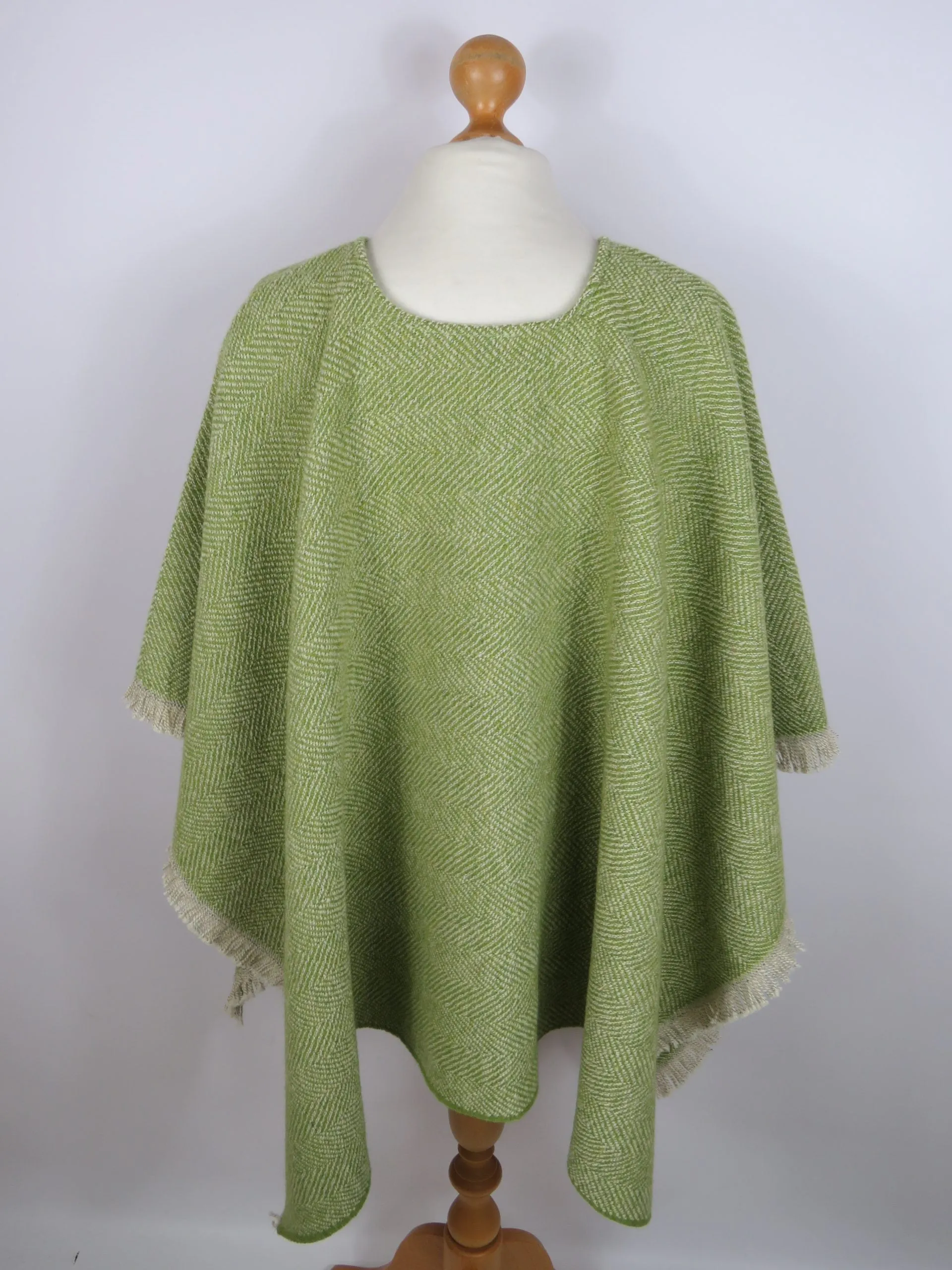 Wool Blend Poncho
