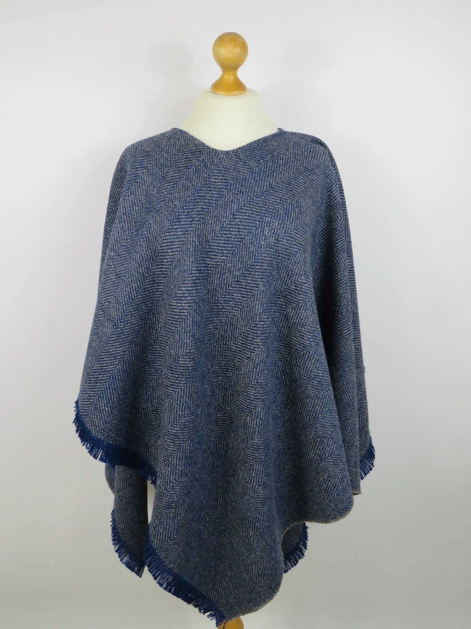 Wool Blend Poncho