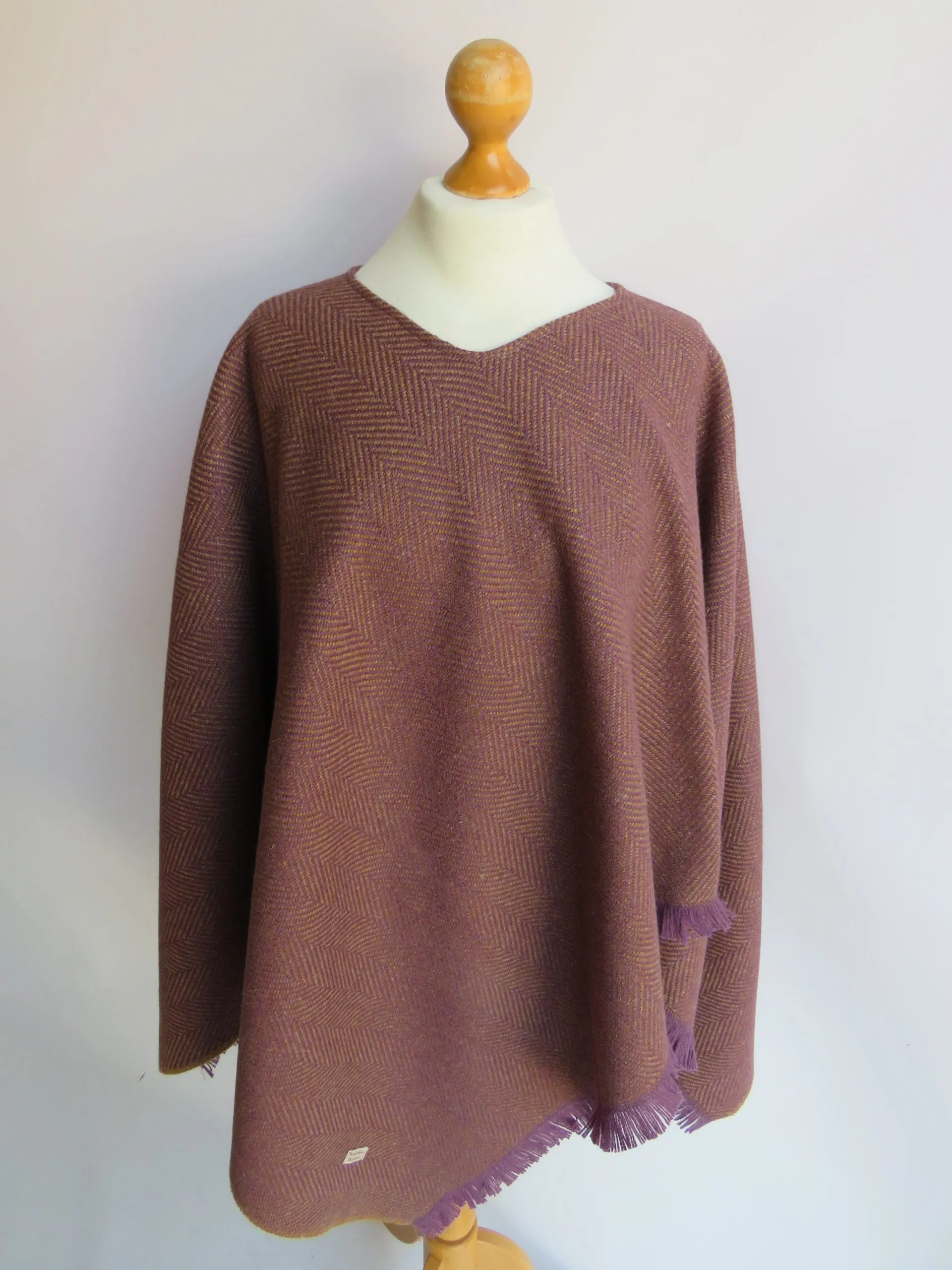 Wool Blend Poncho