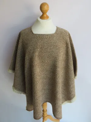 Wool Blend Poncho