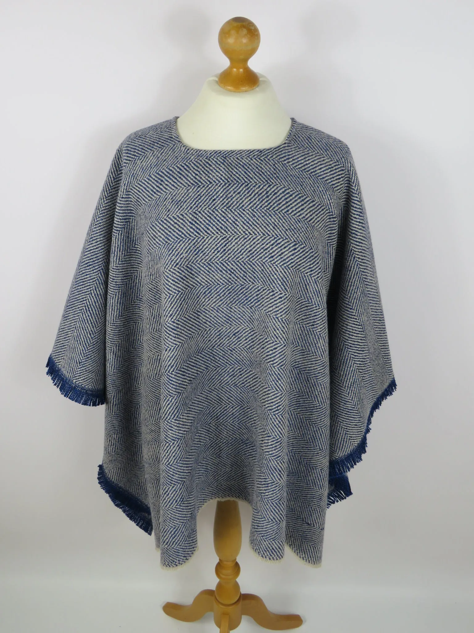 Wool Blend Poncho