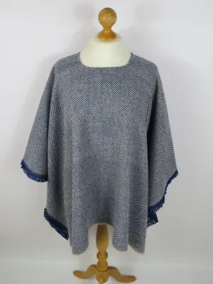 Wool Blend Poncho