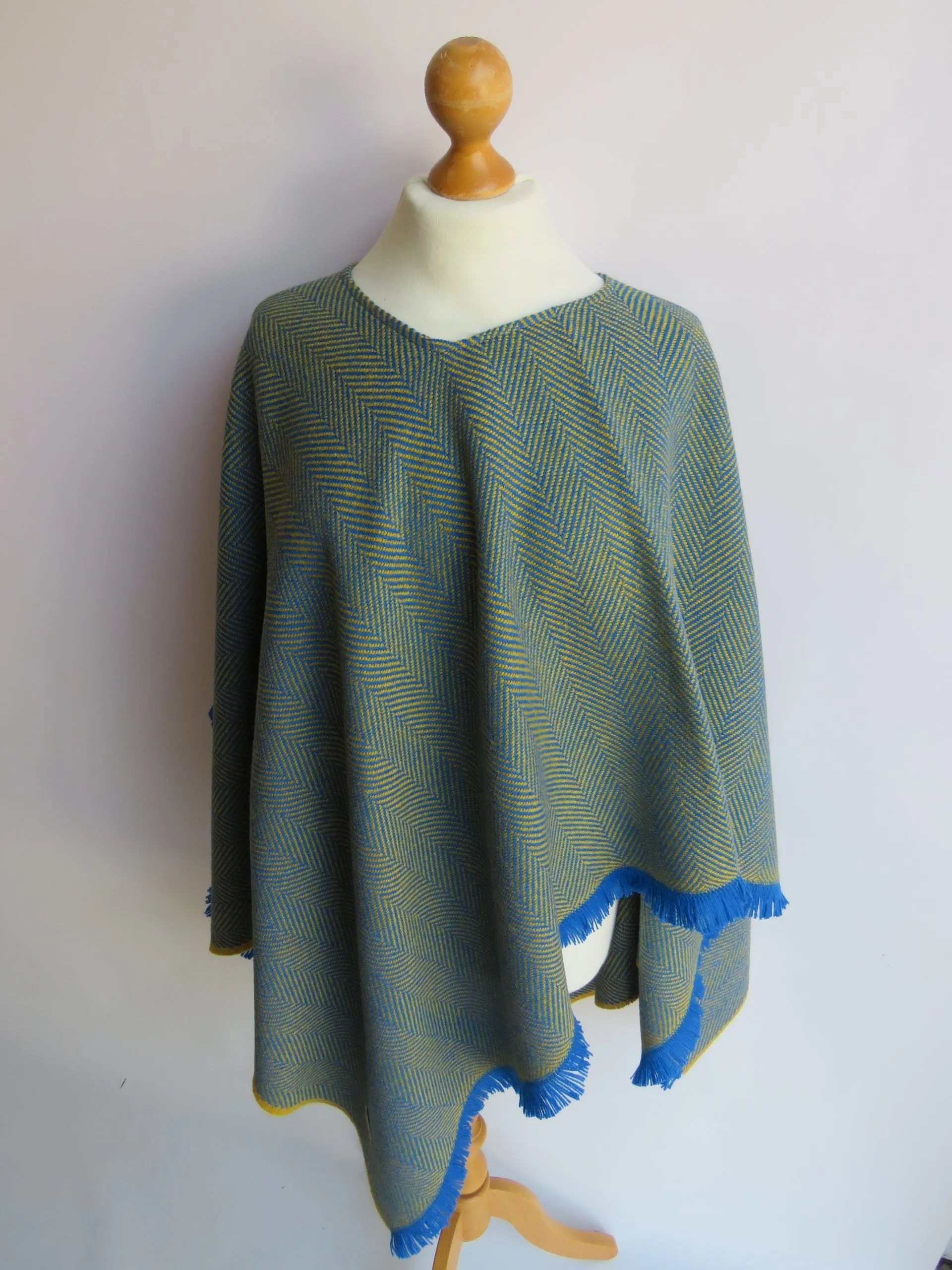 Wool Blend Poncho