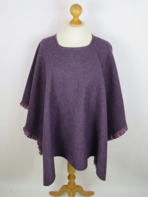 Wool Blend Poncho