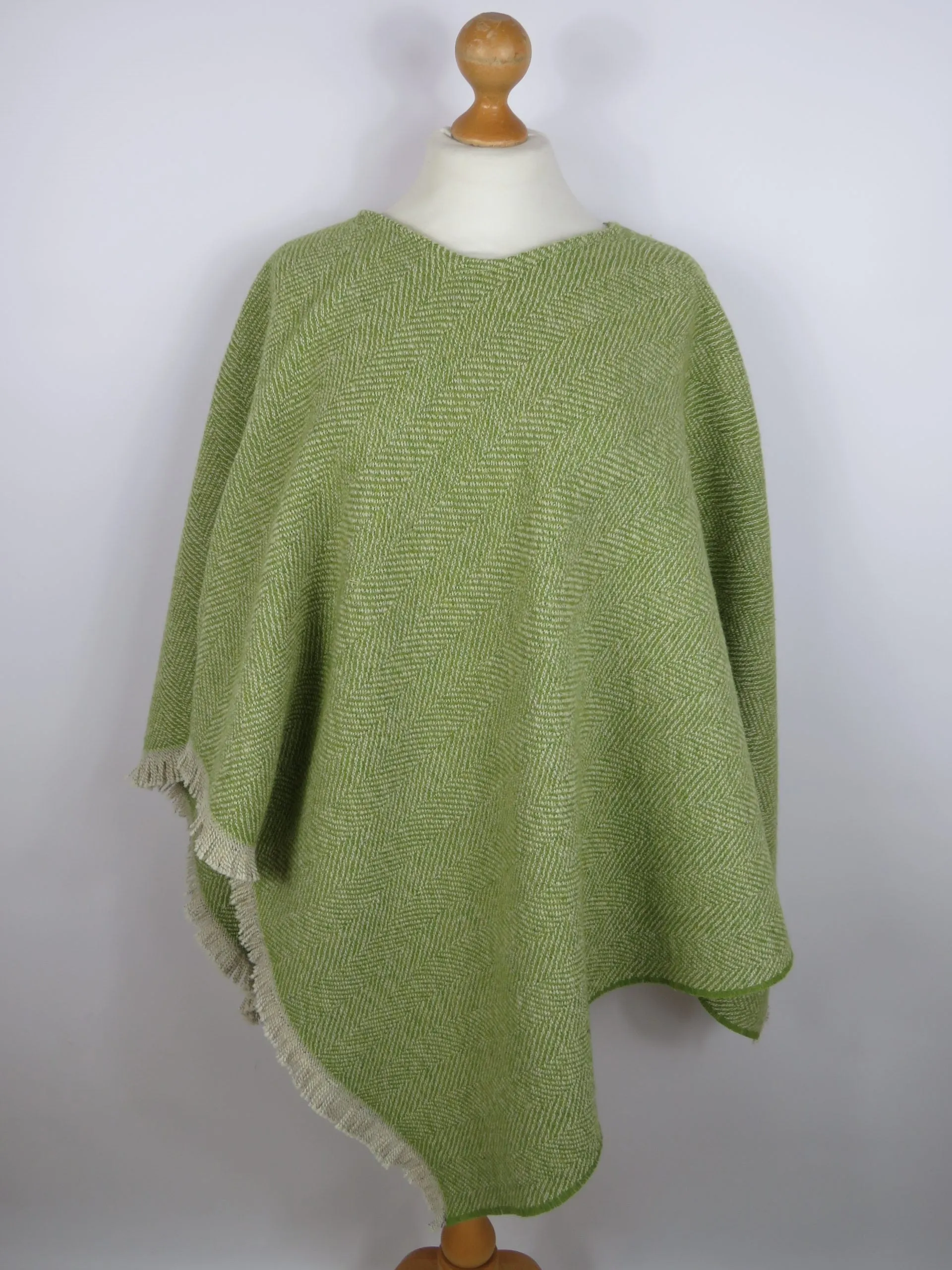 Wool Blend Poncho