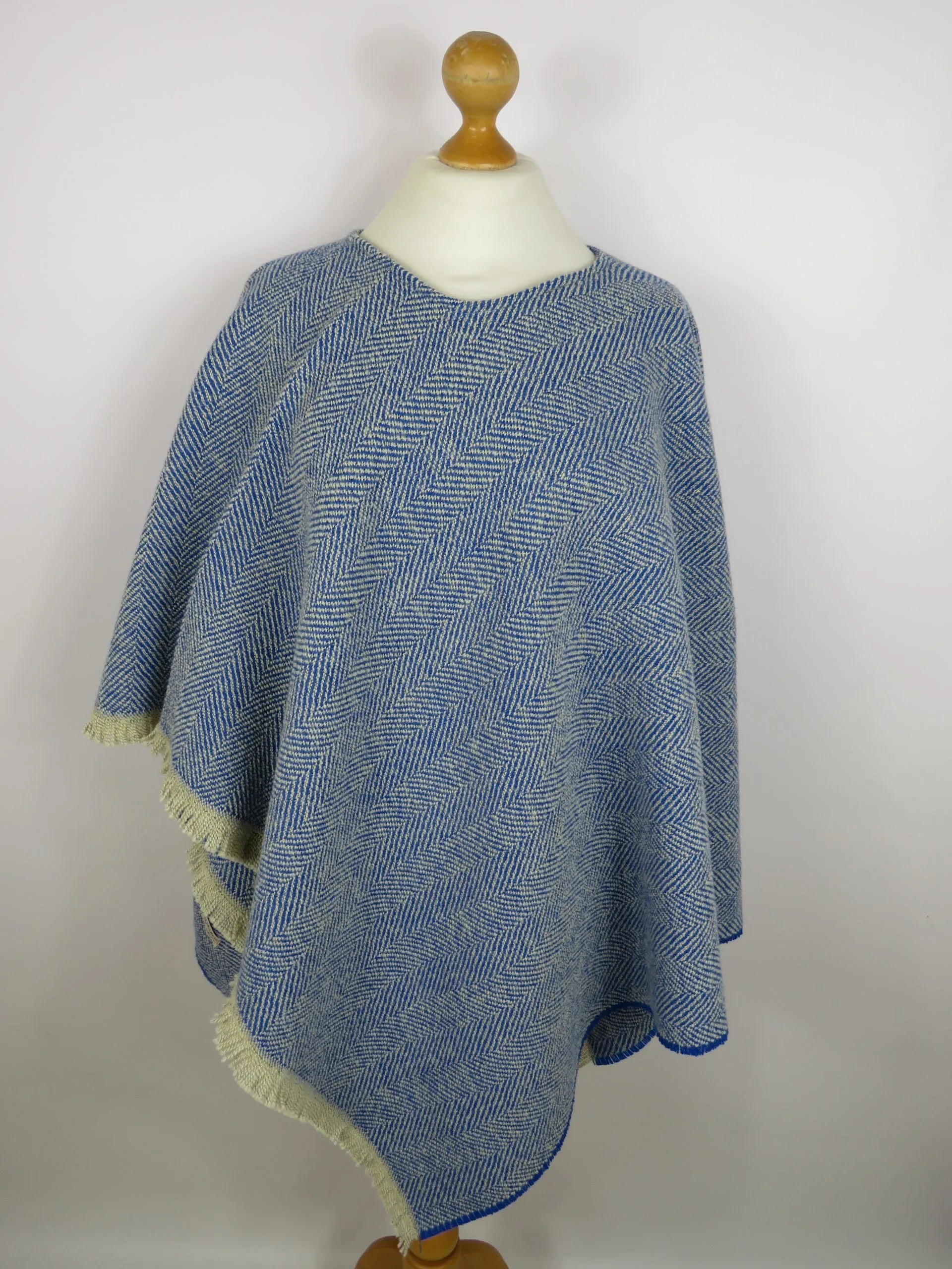 Wool Blend Poncho