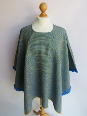 Wool Blend Poncho