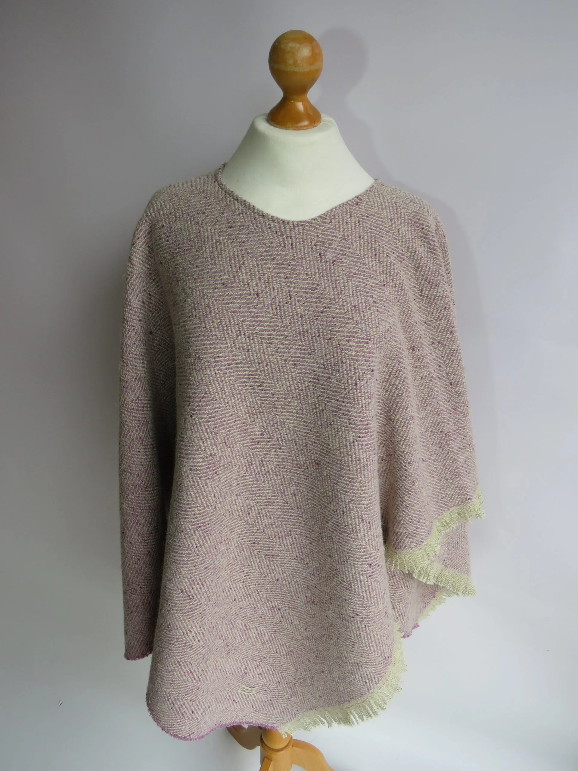 Wool Blend Poncho