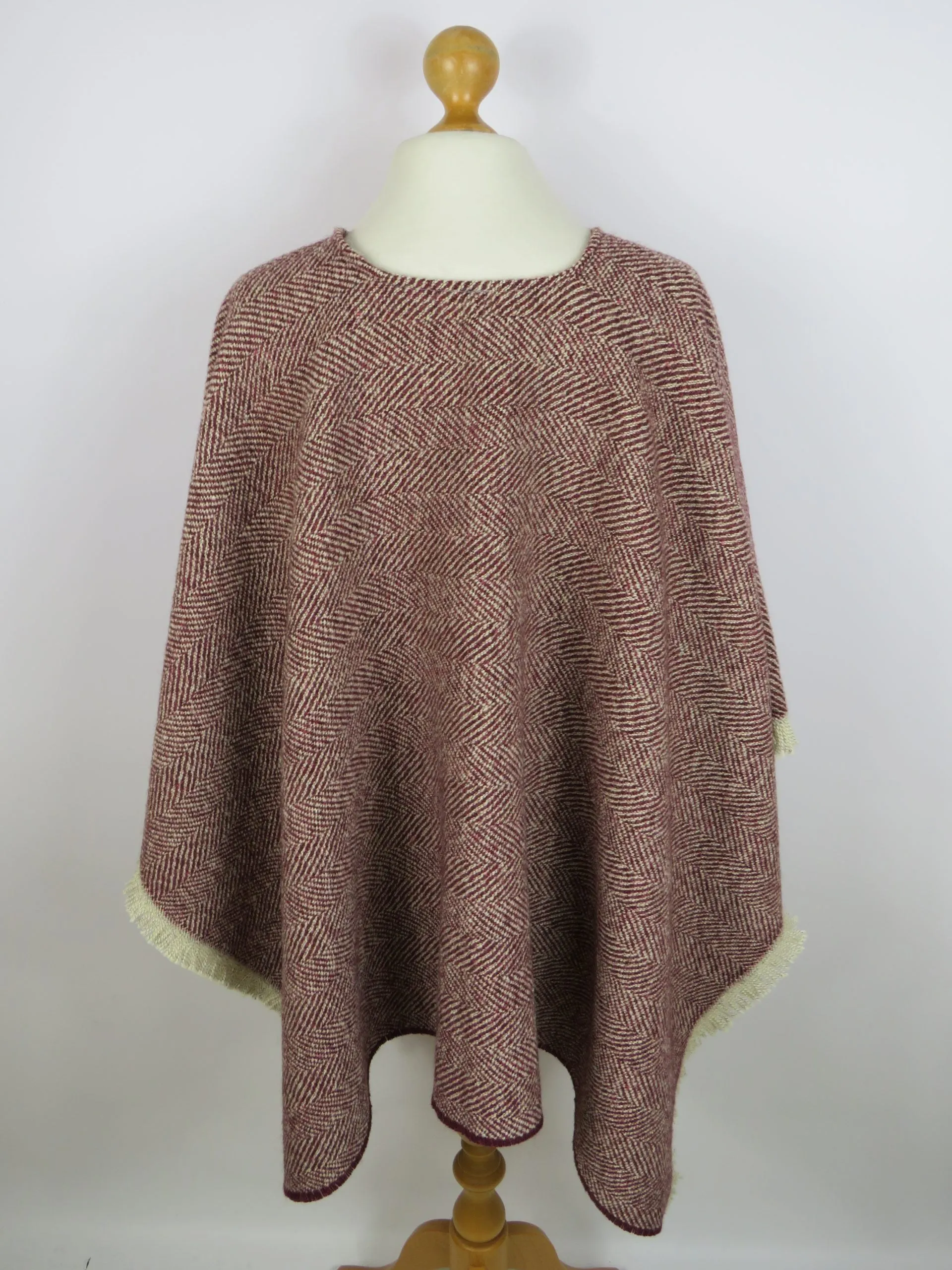 Wool Blend Poncho